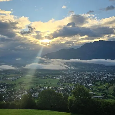 Nebelmeer Mit Panorama Ueber Rheintal Grabs